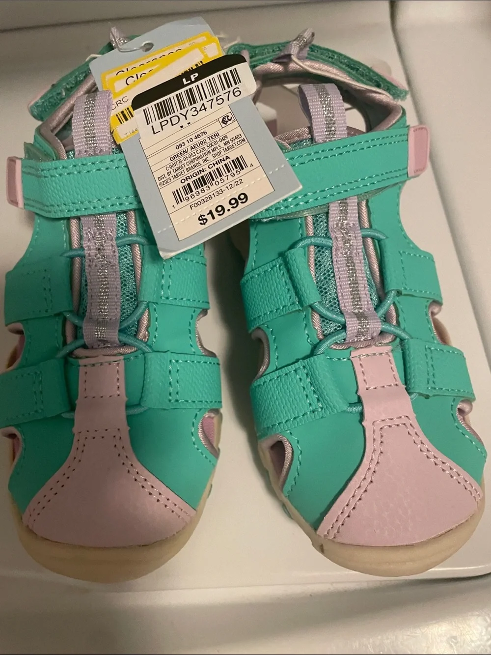 Target Girls Peach Bow Sandals